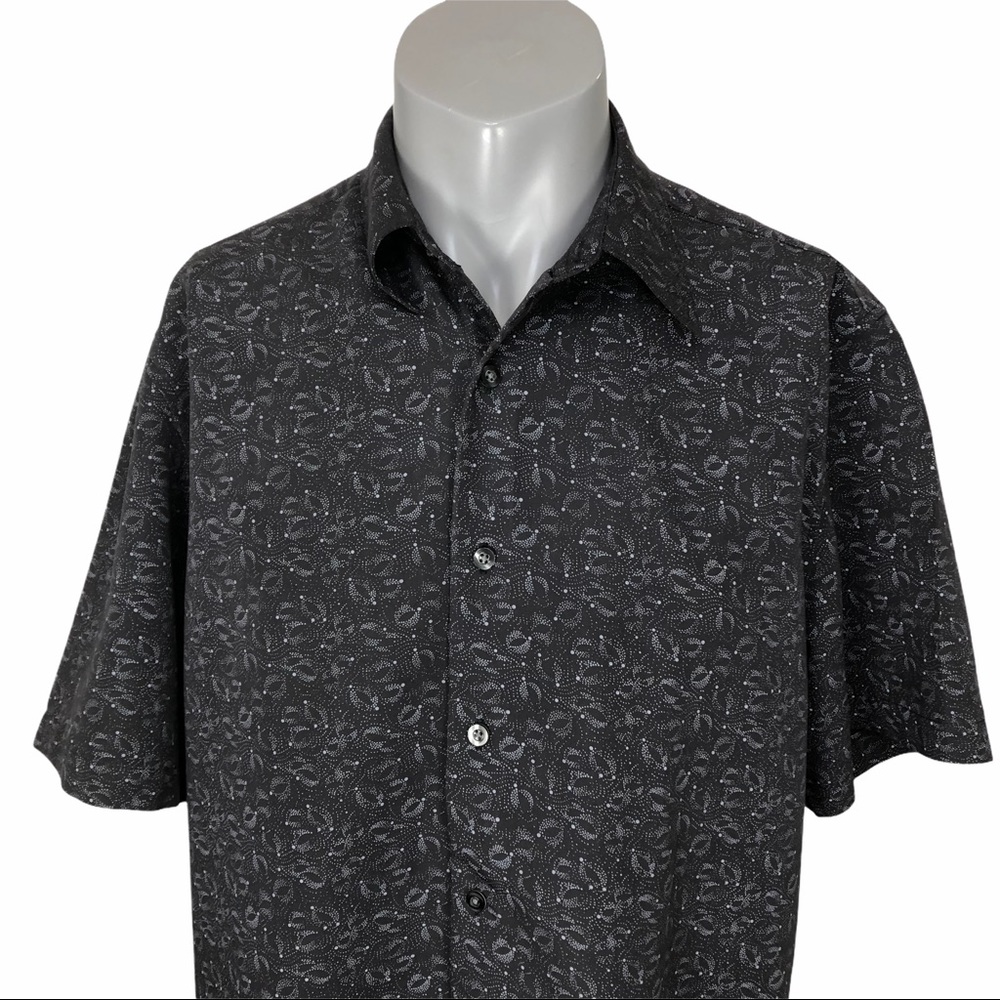 Alfani men’s gray short sleeve shirt size Large